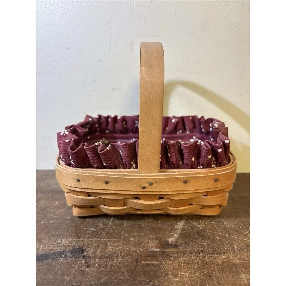 Longaberger Basket Horizon Of Hope Handwoven American Cancer Society 1996  Combo